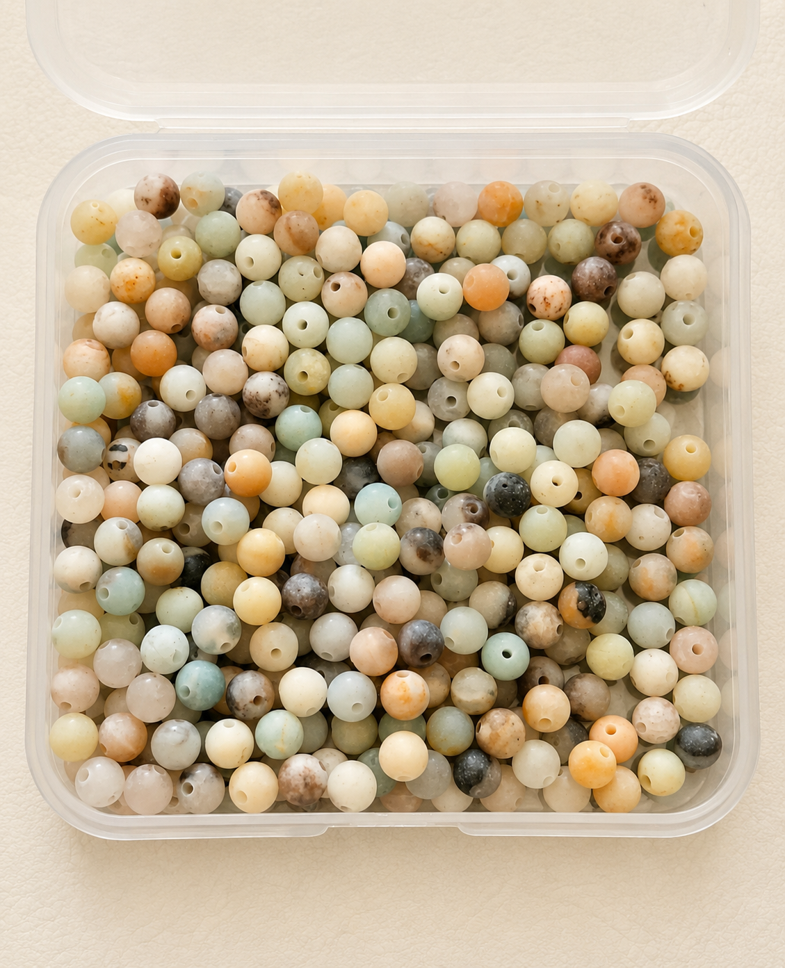 Perles mixtes amazonite.