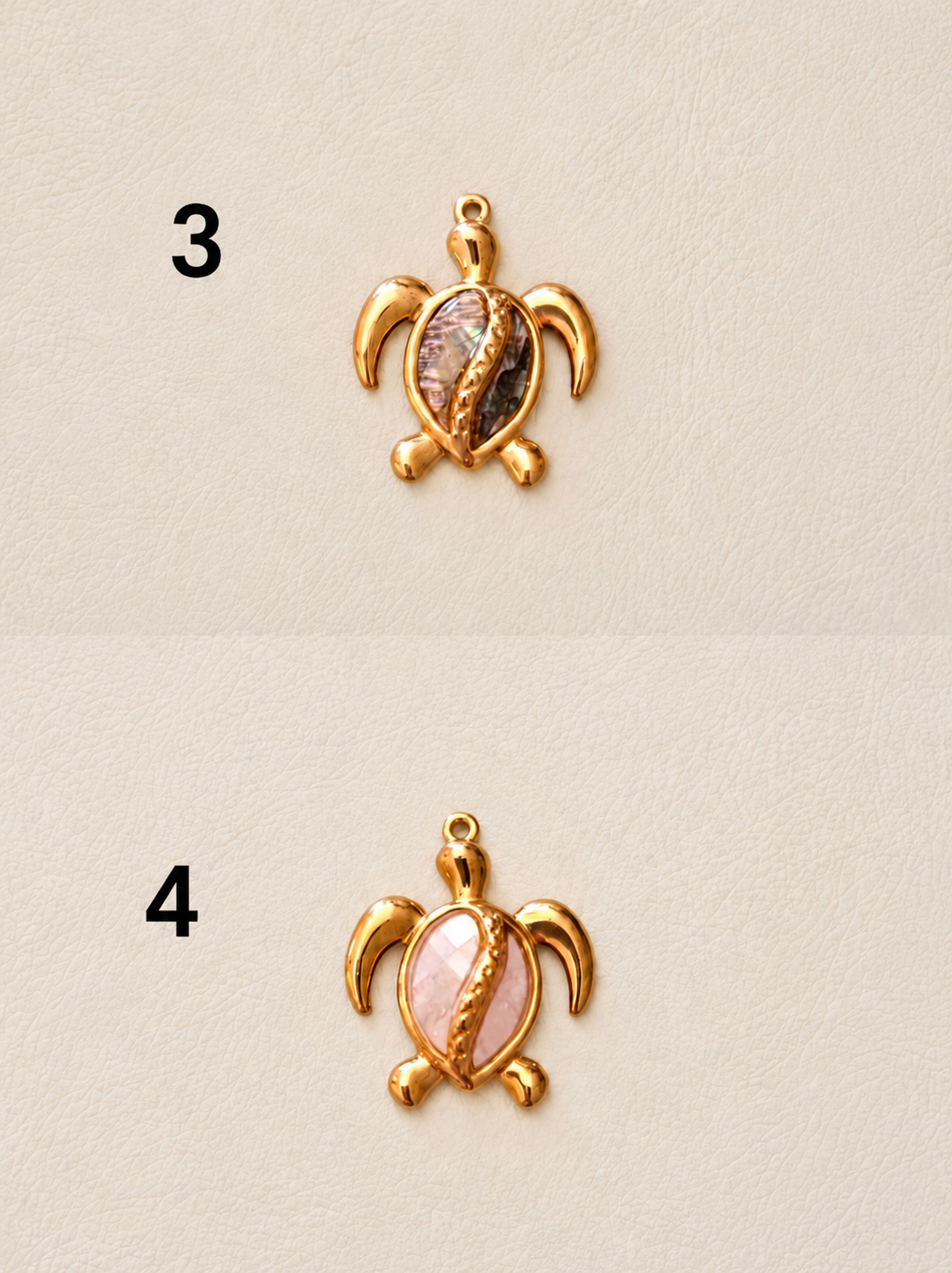 Breloques/pendentifs, en acier inoxydable.