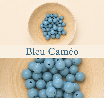 Perles en acrylique, différentes couleurs.