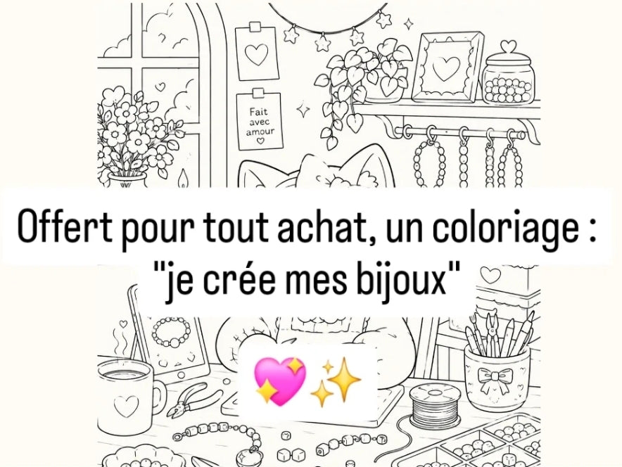 Coloriage "Je crée mes bijoux"